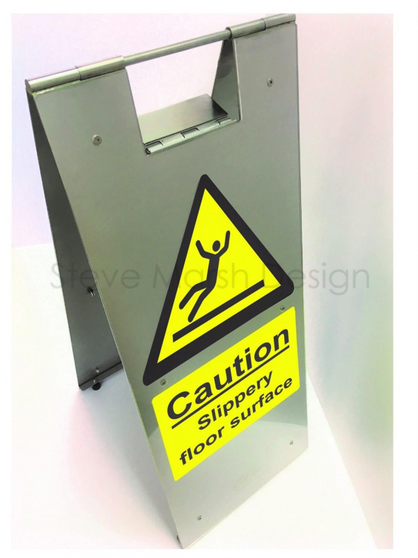 Elite wet floor stand – Caution Slippery floor surface