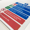 Fire action sign