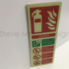 Photoluminescent Water Fire Extinguisher signs