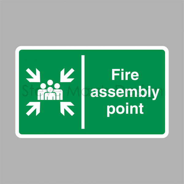 Fire assembly point sign