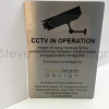 Chic Stainless Steel CCTV sign