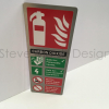 C02 Fire Extinguisher signs