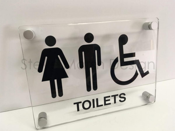 Prestige Acrylic Toilet Signs