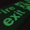 Photoluminescent Prestige acrylic fire exit signs