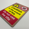Copper Do Not Use The Lift Signs