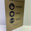 Gold HAND FACE SPACE composite panel