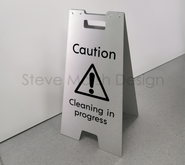 Elite Stainless Steel Wet Floor Sign (Caution) Steve Marsh Design