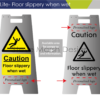 Elite Stainless Steel floor slippery- both signs